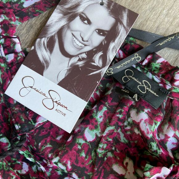 Jessica‎ Simpson Womens Blouse Size Small Lorette Raspberry Radiance Floral NEW - Picture 5 of 6